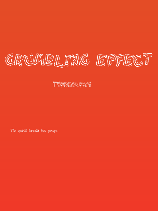 Grumbling Effect Poster