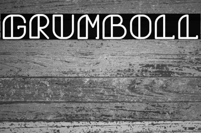 Grumboll Font examples