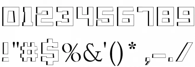 Grump Edge Font OTHER CHARS