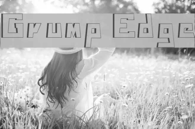 Grump Edge Font examples