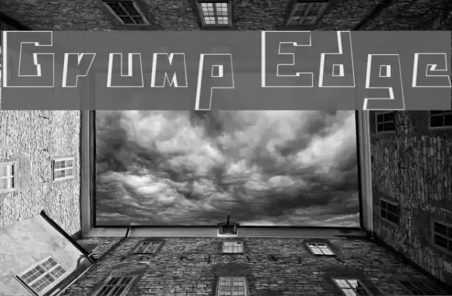 Grump Edge Font examples