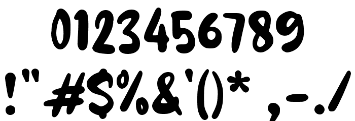 Grumpy Rabbit Font OTHER CHARS