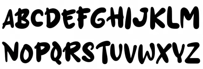 Grumpy Rabbit Schriftart Groß