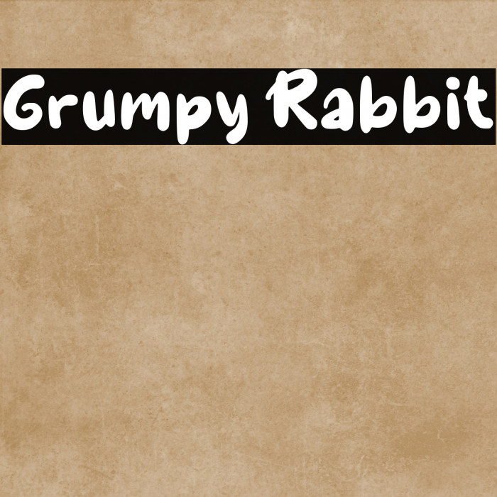 Grumpy Rabbit Example 2