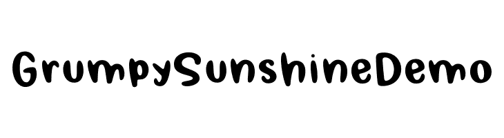Grumpy Sunshine Demo  Fuentes Gratis Descargar