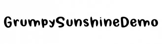 Grumpy Sunshine Demo  Скачать бесплатные шрифты