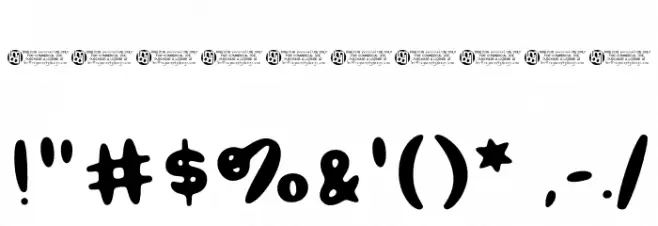 Grumpy Sunshine Demo Font OTHER CHARS