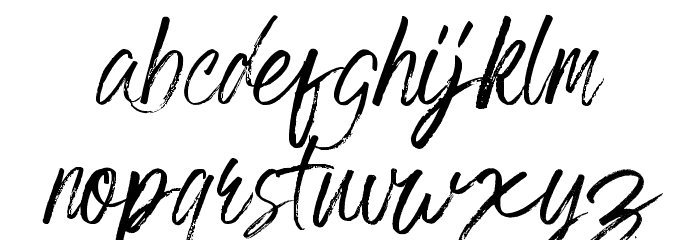 Grumpys Regular Font LOWERCASE