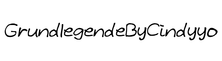 GrundlegendeByCindyyo Font
