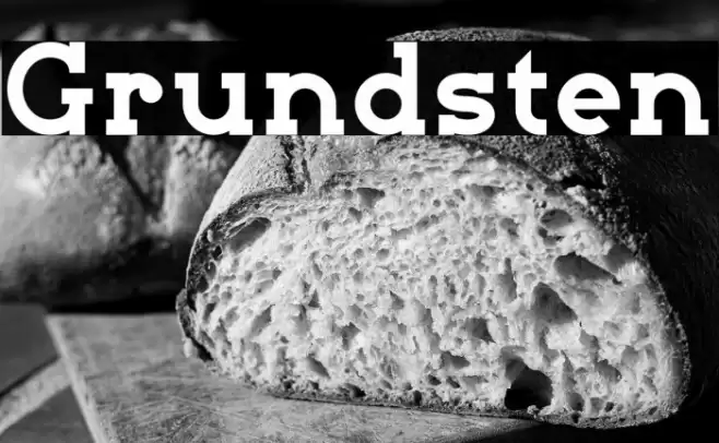 Grundsten Font examples