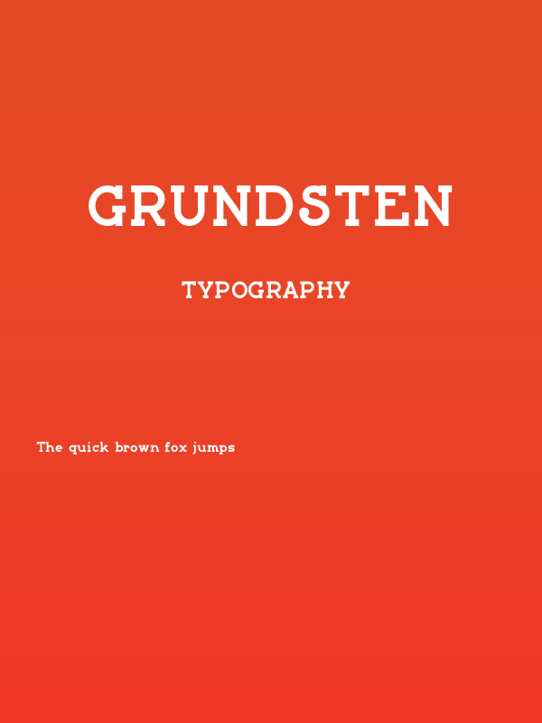 Grundsten Poster