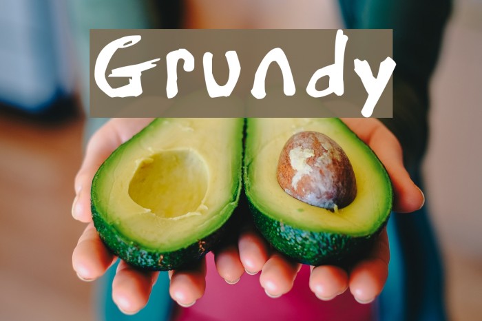 Grundy Font examples