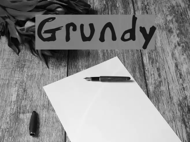 Grundy Font examples