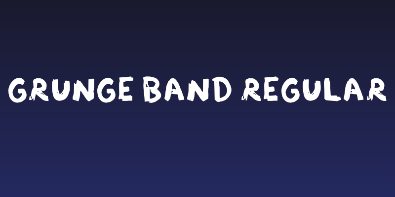 Grunge Band Regular Social Header