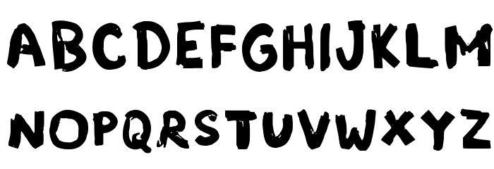 Grunge Band Regular Font LOWERCASE