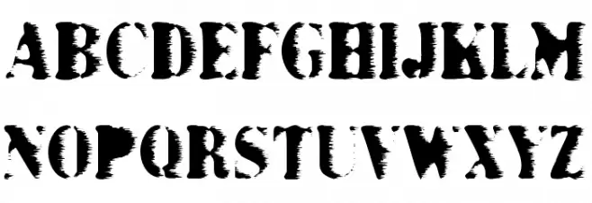Grunge Bold Caratteri MAIUSCOLE