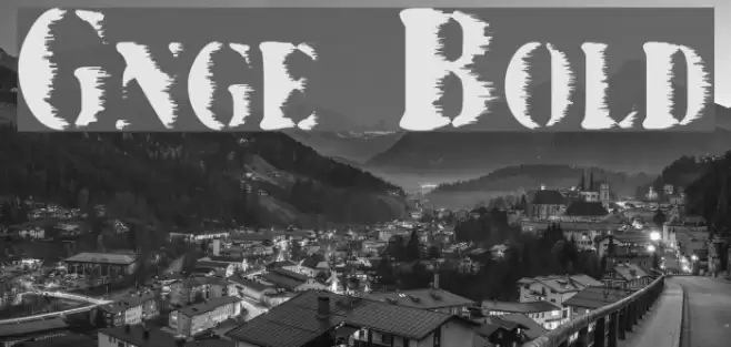 Grunge Bold Font examples