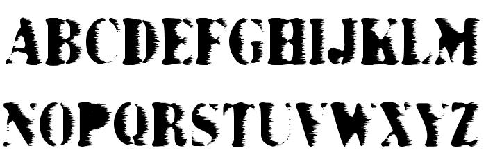 Grunge Bold Font LOWERCASE