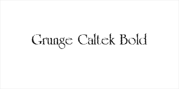Grunge Caltek Bold Logo