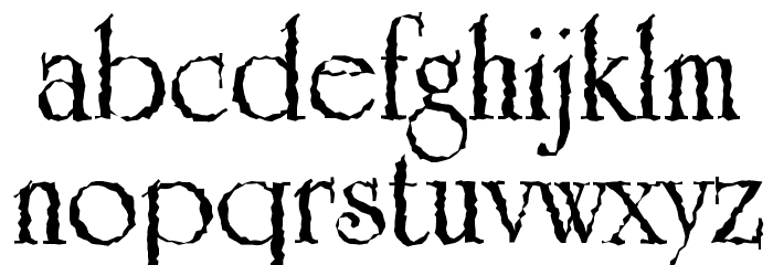 Grunge Caltek Bold Font LOWERCASE