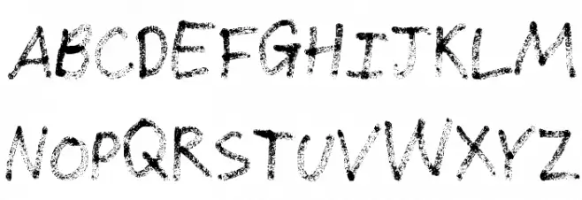 Grunge Handwriting Fonte MAIÚSCULAS