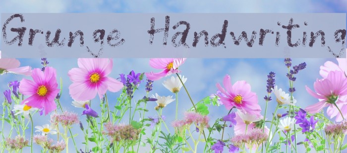 Grunge Handwriting Example 3