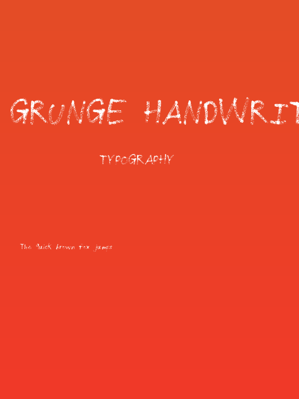 Grunge Handwriting Poster