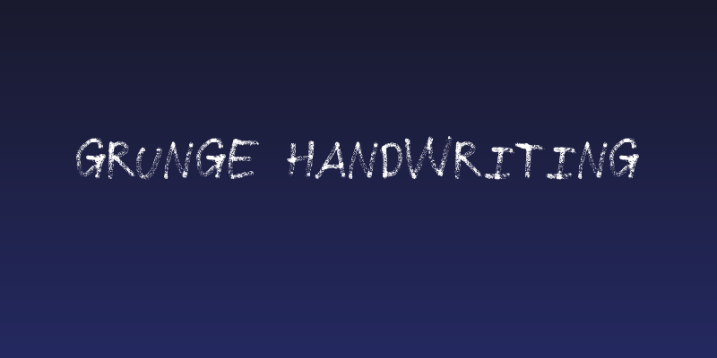 Grunge Handwriting Social Header