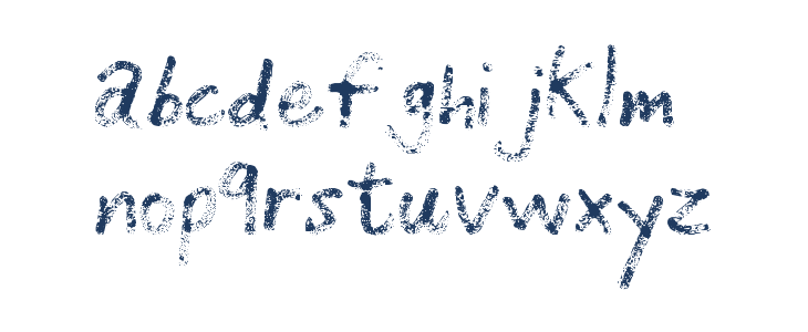 Grunge Handwriting Lowercase