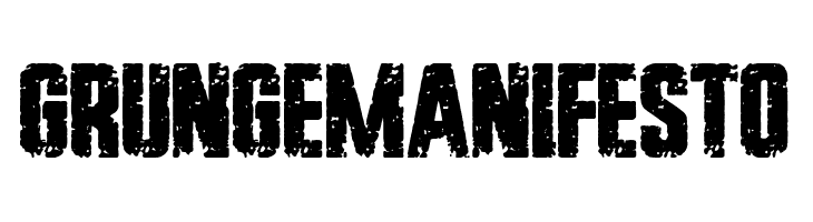 Grunge Manifesto  नि: शुल्क फ़ॉन्ट्स डाउनलोड