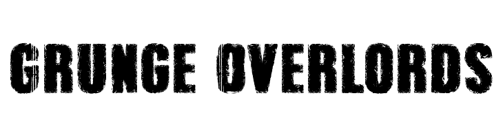Grunge Overlords  لخطوط تنزيل