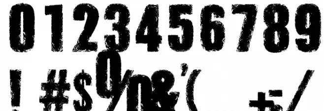 Grunge Overlords Font OTHER CHARS