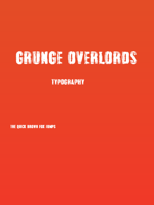 Grunge Overlords Poster