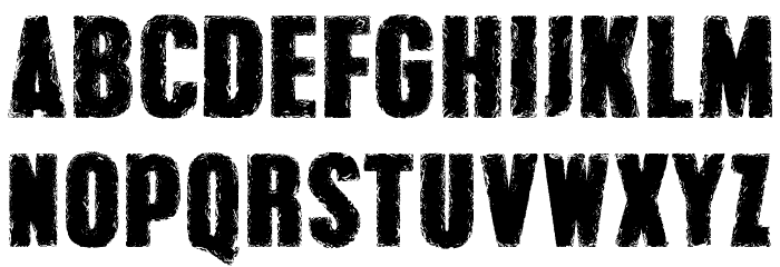 Grunge Overlords Font LOWERCASE