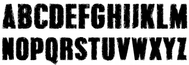 Grunge Overlords फ़ॉन्ट लोअरकेस
