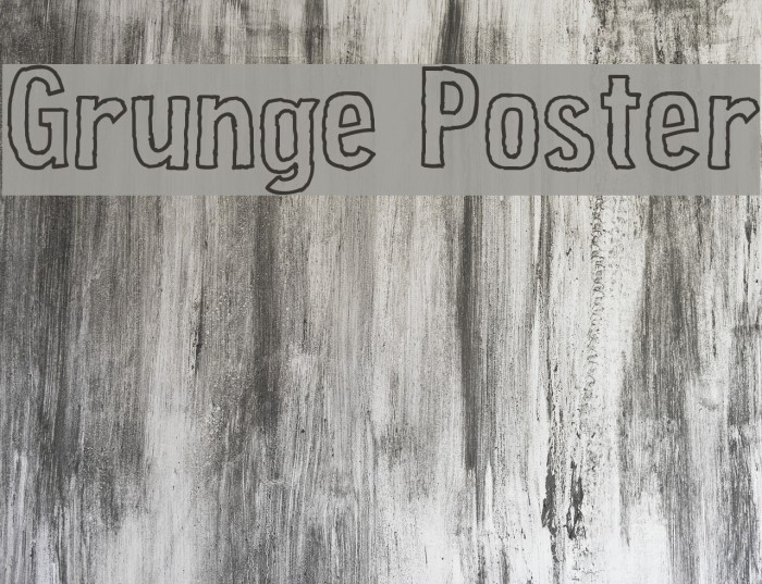 Grunge Poster Fonte examples