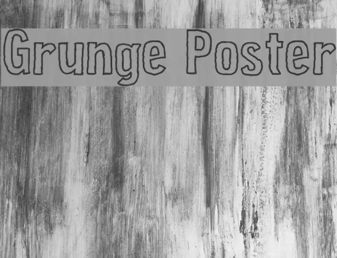 Grunge Poster Fonte examples
