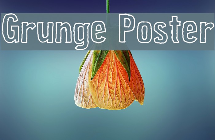 Grunge Poster Fonte examples