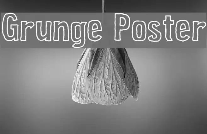 Grunge Poster Fonte examples
