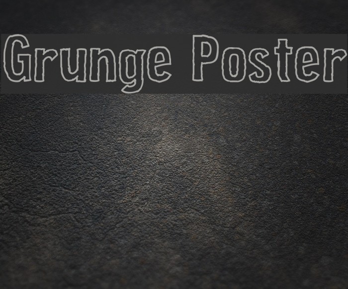 Grunge Poster Fonte examples