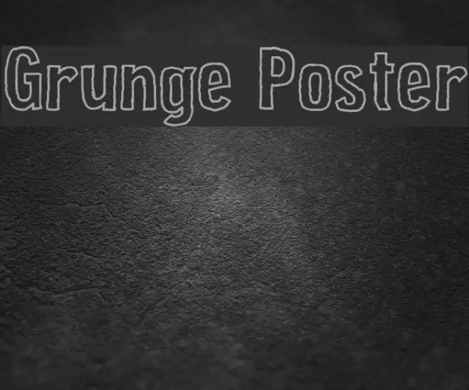 Grunge Poster Fonte examples