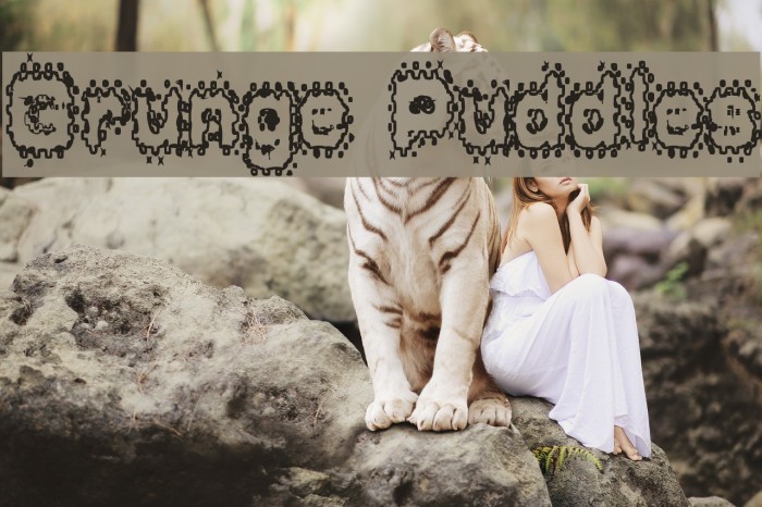 Grunge Puddles Font examples