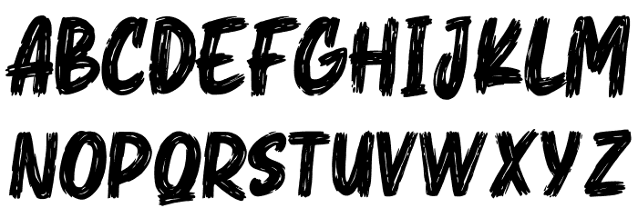 Grunge Regular Font LOWERCASE