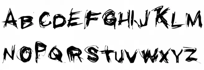 Grunge Regular フォント 大文字