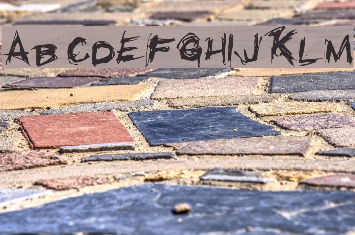 Grunge Regular Font examples