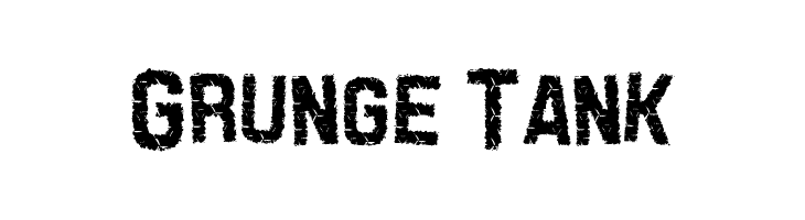 Grunge Tank Font