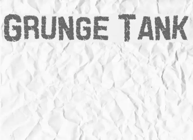 Grunge Tank Font examples