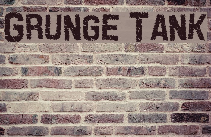 Grunge Tank Font examples