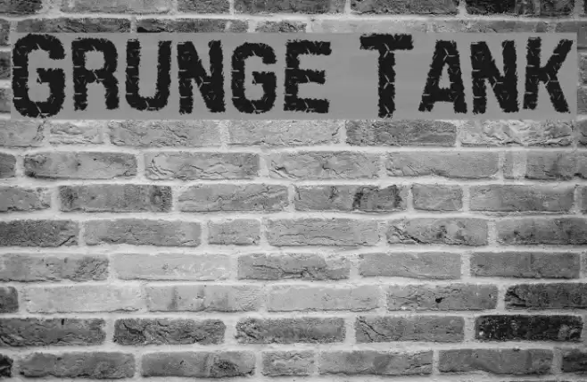 Grunge Tank Font examples