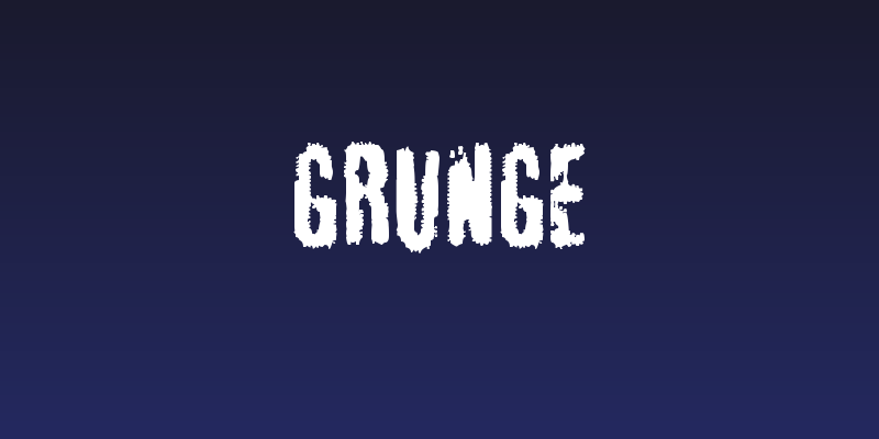 Grunge Social Header